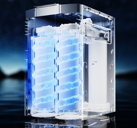 自动正反冲洗，减少堵塞、延长寿命